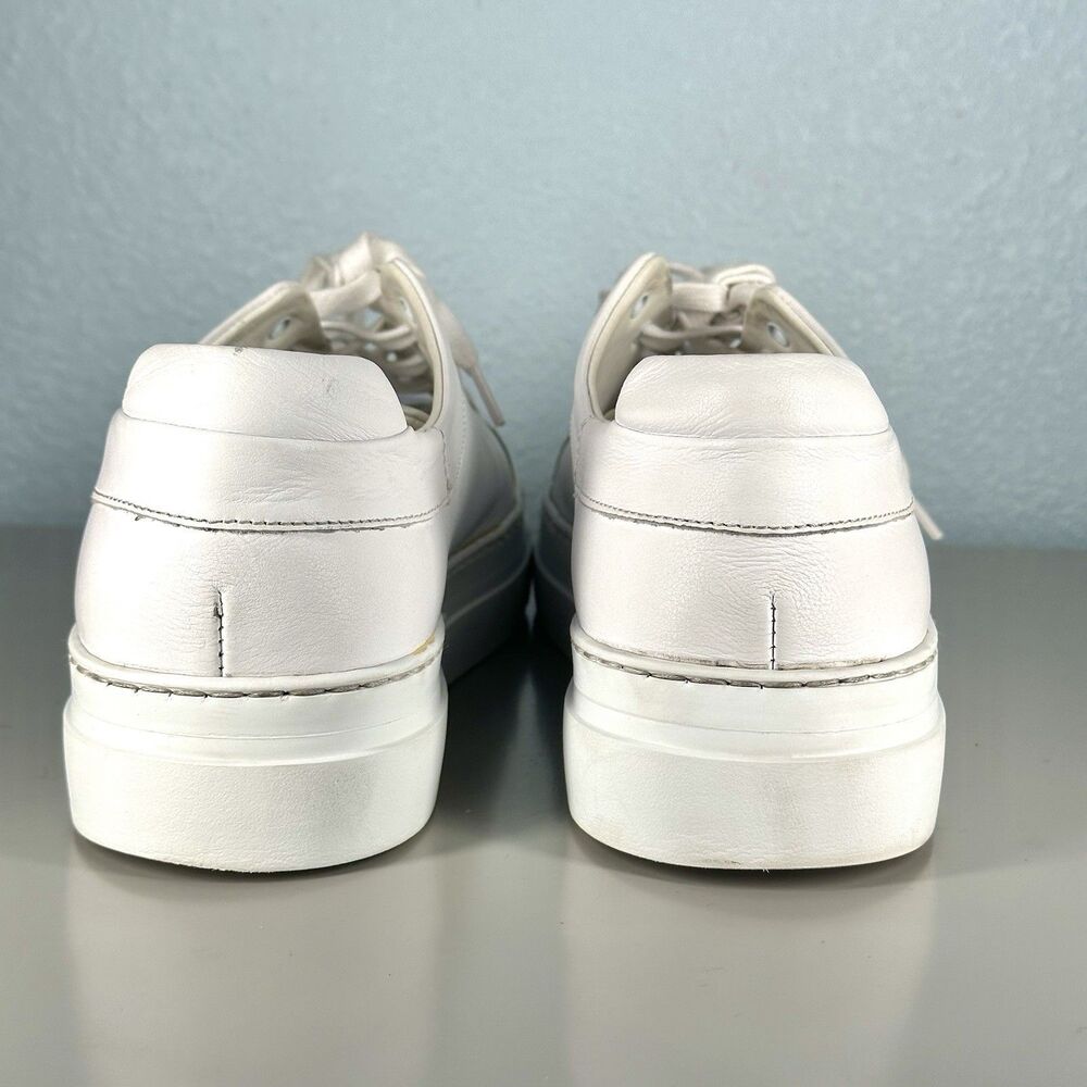 M.Gemi Shoes The Palestra Due White Leather Casual Shoes Size US 9.5 EU 40.5 - Picture 9 of 14